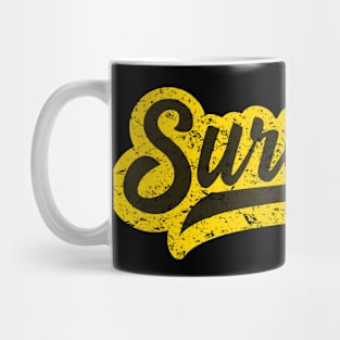 Childhood Cancer Survivor - Retro Grunge Style Mug